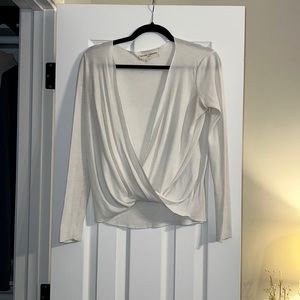 White Waffle Knit Shirt from urban outfitters